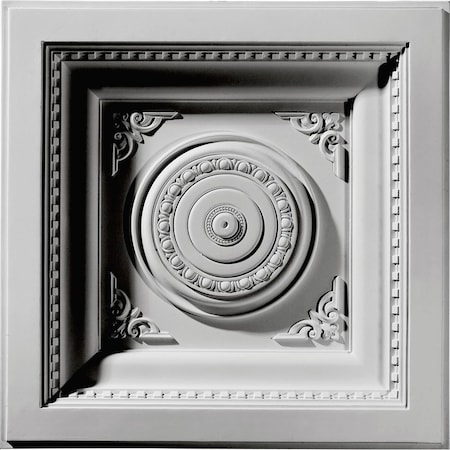 Ekena Millwork 24"W x 24"H x 2 7/8"P Royal Ceiling Tile CT24X24RO